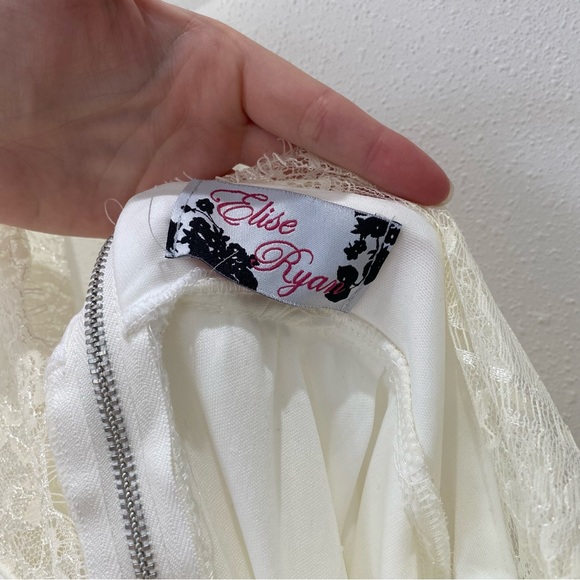 Vintage White Lacey Tulle Dress - Picture 6 of 6